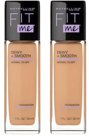 2 x Maybelline Fit Me Dewy + Smooth Foundation 30ml - 230 Natural Buff