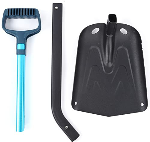 Pelle à neige pliable portable, pelle à neige pliable d'urgence, pelle à boue à neige pliable multifonction pour l'extérieur, en alliage d'aluminium, pour camping, escalade