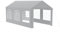 FIVMEN Pavillon Partyzelt 3x6 m mit 8 Abnehmbaren Seitenwänden Wasserdicht Stabil Winterfest Sonnenschutz Gartenpavillon Party Zelt Gartenzelt, Grau