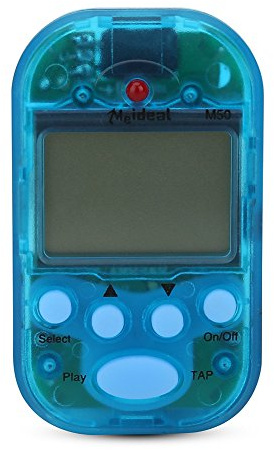 M50 Tempo Metronom mit Doppelkanal -Kopfhörerausgabe, Einfach zu Tragen und zu Reparieren, Gelb (BLUE)