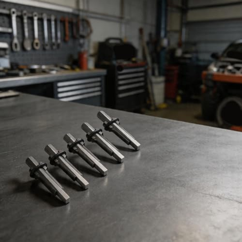 Kit de cuñas y cuñas de separación de piedra resistente para romperocas de granito y hormigón con construcción de acero de aleación de 40 crmo para trabajos de jardinería de 18 mm de diámetro y 105 mm
