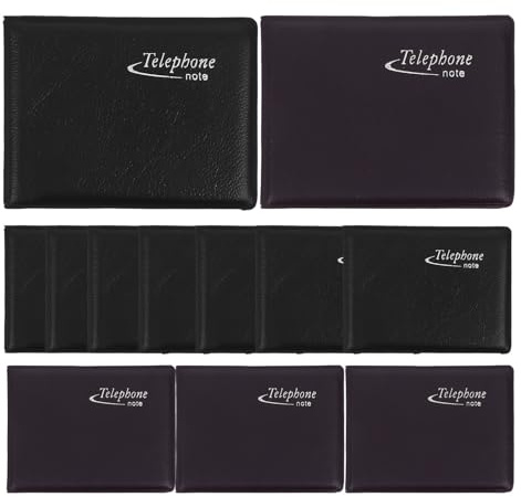 YARNOW 12 Libretas Pequeñas de Direcciones para Teléfono de Bolsillo, Cuadernos de Papel Resistentes y Seguros para Registrar Números y Contactos