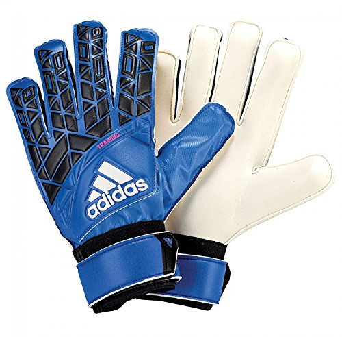 Adidas ACE Training - Guanti da portiere per adulti, colore blu/nero/bianco/rosa shock, s16, 10,5