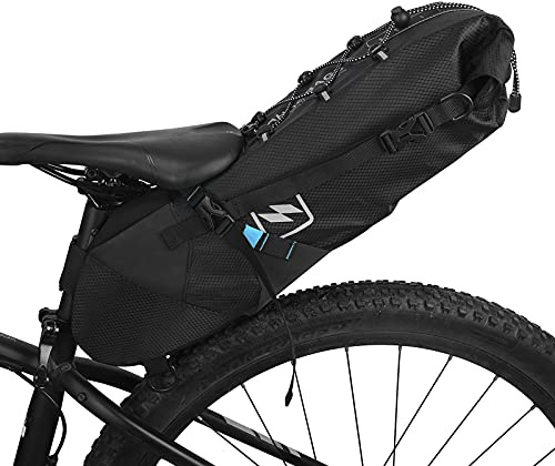 Lixada Bici Borsa Posteriore Bike Bag Bici Sella Pannier Bicicletta Bici da Corsa Mountain Bike Sedile di Coda Regolabile 3L-10L