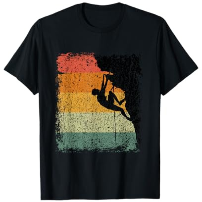 Vintage Climbing Retro Bouldering Climber Gift T-Shirt