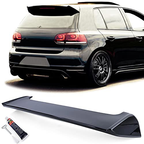 Heckspoiler Dachkantenspoiler Schwarz Glanz für VW Golf 6 GTI Limousine 09-13