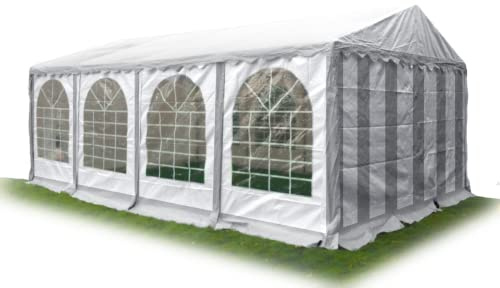 AMBISPHERE Partyzelt Classic Plus 5x12 m - wasserdicht -Pavillon PVC Plane 850 N - Festzelt - Bierzelt Wasserdicht, UV-Resistent & Feuerhemmend in mit 5 Jahren Garantie