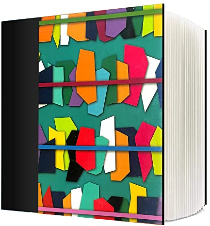 Performore Photo Album Abstract Design with 100 Pockets Hold 4x6 Inch Photos, Acid Free Archival Clear Sleeves, Photobook Picture Book for Family Wedding Baby Pictures