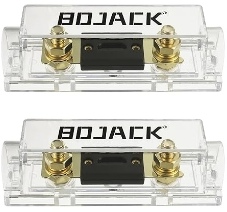 BOJACK 2 pezzi 30A portafusibili ANL con guscio trasparente e 2 pezzi 30 Amp 32 VDC ANL fusibili per sistema audio e video