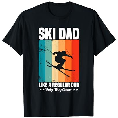 Ski Dad Skifahren Skisport Papa Vater Spruch T-Shirt