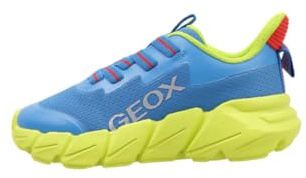 Geox - J FLEXYPER Fast Boy, Zapatillas Niños, Royal/Lime,