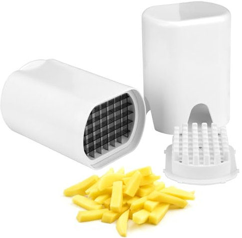 BTBHIHO Stainless Steel French Fry Cutter, Multifunctional Potato Chip Cutter Veg Chopper, Manual Hand Chip Cutter Machine for Home Kitchen