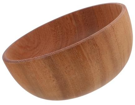 OKUMEYR Ciotola in Legno Per Insalata Fruttiera Ciotola Da Portata Adatta A Cucina E Bancone Realizzata in Legno Design Elegante