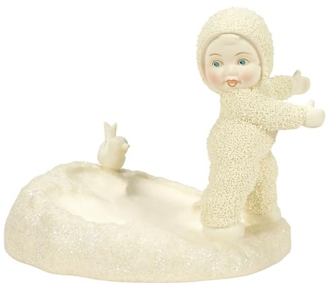 Department 56 Snowbabies Snow Fun Making a Snow Angel Figurine, 4.45 Inch, Multicolor