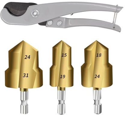 Utensile da viaggio rivestito 3 pezzi tagliatubi veloce per l'installazione del sistema di riscaldamento professionale Utilizzare strumenti sanitari.