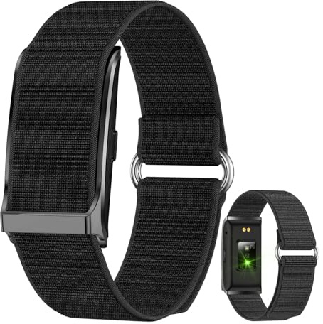Denash Health Smart Armband, Magnetic Wearable Activity & Fitness Tracker, Fitness Tracker Armband med 127 Sportlägen för Män Kvinnor (svart) (Svart)