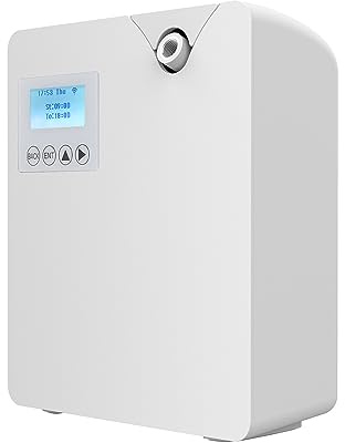 Diffusore di oli essenziali senza acqua, macchina d'aria profumata intelligente 300 ml per la casa, diffusore di aromaterapia Bluetooth e Wi-FI, copertura 2000㎡ (bianco)
