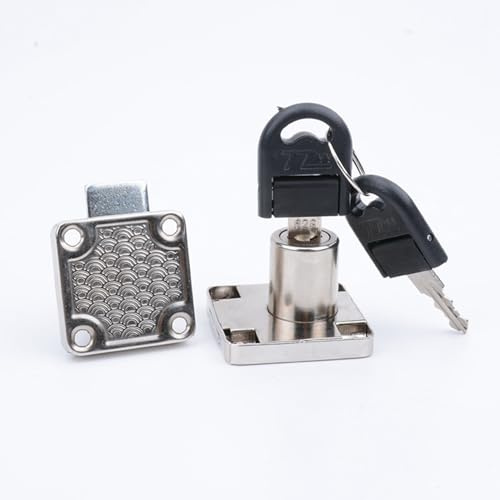 Aoaoy Localización de Gabinete de Cajón de Servicio Pesado de Aleación de Zinc, Muebles de Oficina en Casa con Llave, para Diamantes, Galvanizado, Latón (Blanco)