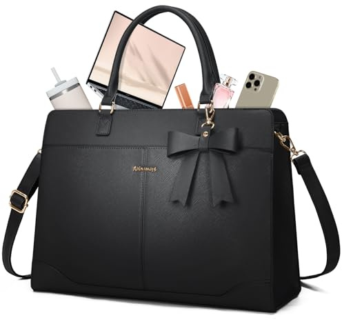 RAINSMORE Laptop Bags for Women 15.6 Inch Laptop Tote Bag Waterproof