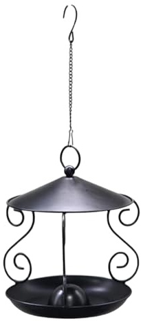 Comederos Para Pájaros Al Aire Libre | Bandeja De Metal Impermeable | Alimentador Suspendable - Jardín, Patio, Balcón, Terraza, Parque De Observación