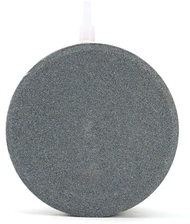 Disco de Burbujas de Piedra de Aire para Acuario, oxigenación de Alta eficiencia, aireador de Piedra Mineral Lavable Duradero para peceras, Estanque hidropónico, Gris, 40 mm, 60