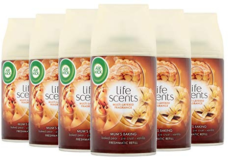 6 x Air Wick Freshmatic Max automatisk spraypåfyllning 250 ml – mammas bakning