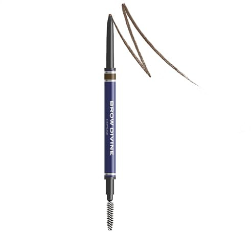 NABLA Brow Divine Neptune | Matita Sopracciglia Automatica di Precisione con Micro-Mina Ultra Sottile e Spazzolino Spooley Integrato | Lunga Tenuta Vegan e Cruelty-Free per Sopracciglia Perfette
