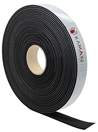 EPDM Zellkautschuk Moosgummi Dichtungsband – 1 Rolle (10 m) | Breite: 20 mm, Dicke: 2 mm | selbstklebend, einseitig | Premium-Qualität mit Geld-zurück-Garantie (20x2mm - 10m)