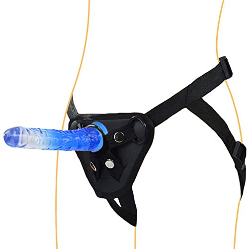 Strap on Dildo Butt Plug mit 20cm Realistischer Penis Einstellbar Harness Umschnalldildo mit Starkem Saugnapf Abnehmbar Analdildo Sexspielzeug für Manner Frauen und Lesben SM Erotik Masturbation Dildo