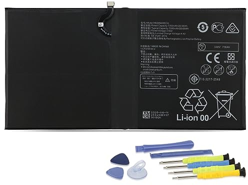 HB299418ECW Tablet Akku für Huawei Mediapad M6 10.8 & Mediapad M5 10.8 & MediaPad M5 Lite 10.1 & MediaPad M5 Pro 10 SCM-AL09 CMR-AL09 CMR-W09 CMR-AL19 CMR-W19 BAH2-L09 BAH2-W09 BAH2-W19 with Tools