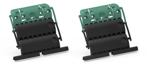 Lot de 2 Attaches de Tablier Rigide 2 Maillons Clicksur H875E pour Volet Roulant - Fixation/Verrou de Volets Roulants - Attache Tablier de Sécurité Anti-Effraction Clipsable