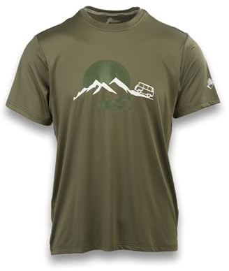 ANDE Van T-shirt herr – andningsbar teknisk T-shirt med EXOTHERM®-teknik, Bladgrön, 3XL