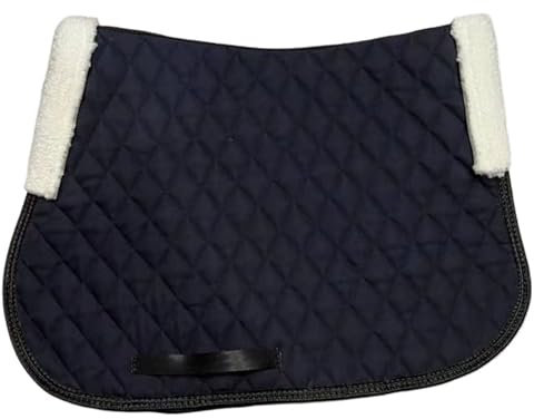 HEUchuan Sattelunterlage Reitausrüstung Umfassende Sattelunterlage Anti-Schweiß-Unterlage Sattelzubehör für Pferde(Black)