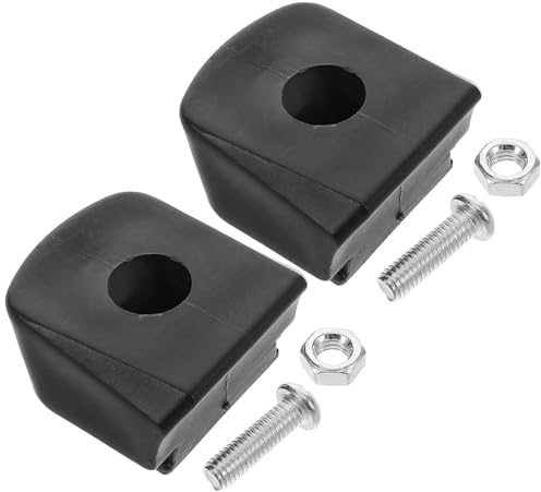 WRITWAA Roller Skate Toe Stops Brake Pads Safety Upgrade 2pcs and Black Rubber Material with Quick Install Mechanism Replacement for Inline and Quad Skates for Beginners and Professionals