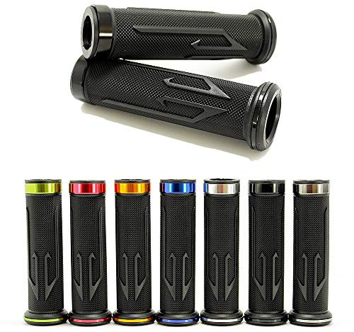Universal Motorcycle Arrow Rubber Gel Hand Grips for 7/8 22mm Handlebar Sports Bike Chopper Cruiser Bike