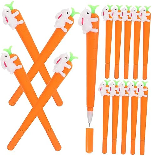 MAGICLULU 75 Stk Karottenstift Bulk-gelstifte Pflanzendekorationen Geschenk Gemüse-spaßstift Gemüsestift Häschen Stifte 0,5 Mm Gel-tintenstifte Studentenversorgung Stifte Für Notizen Mini