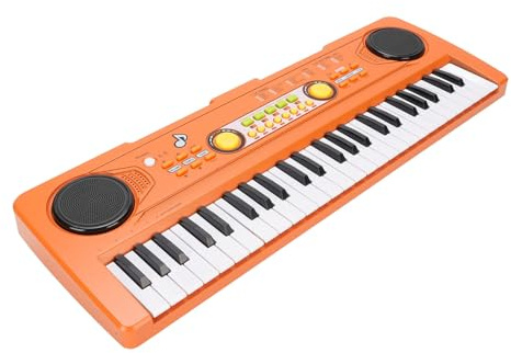 Bärbar 49 Keys Elektroniska Tangentbordspiano, Brett Musikinstrument för Barn, Idealisk för Lärande och övning