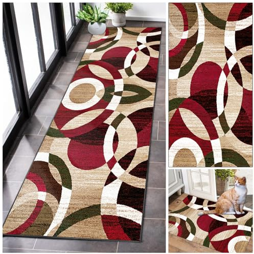 Alfombra Cocina Lavable Antideslizante Alfombra Pasillo Larga Alfombra Corredor Tapete Suelo Cocina Modernas Alfombras de área para pasillos baño Lavadero Comedor Entrada Dormitorio 40 x 60 cm