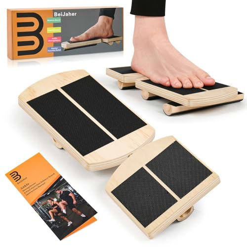 Ankle Strengthener & Single Leg Balance Board, Foot Strengthener for Plantar Fasciitis & Achilles Tendonitis, Physical Therapy, Sprain Recovery & Arch Support-Nature