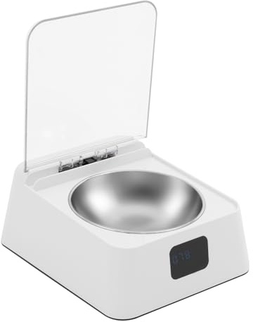 Distributeur Croquettes Chat Automatique Mangeoire pour Chats avec Affichage et Couvercle Transparent,Capteurs Infrarouges,pour Nourrir Les Chats et Les Chiots
