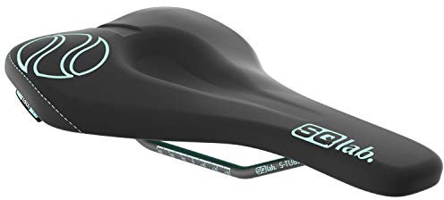 SQlab Unisex Sqlab 611 Ergowave Active Endless Summer Ltd. Ed. S-tube Sattel, Schwarz-Türkis, 12 cm EU