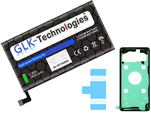 Power Ersatzakku kompatibel mit Samsung Galaxy S10 G973F EB-BG973ABU | Original GLK-Technologies Battery | accu | 3600 mAh Akku | inkl. 2X Klebebandsätze