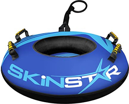 SkinStar Profi Snowtube Ø100cm Schlitten Bob Rodel Reifen Snow Tube Rodelreifen blau