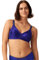 Naturana® Minimizer Bra with Floral Pattern [Cup B-D]: Minimizer Bra Without Underwire Wireless Bra 40 Galaxy Violet D