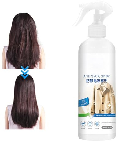 Antistatik-Spray – Statik-Eliminator 290 Ml, Tragbares Spray Für Haare, Kleidung, Autos Und Möbel | Effektiver Anti-Frizz Und Schnelle Lösung Für Statische Probleme