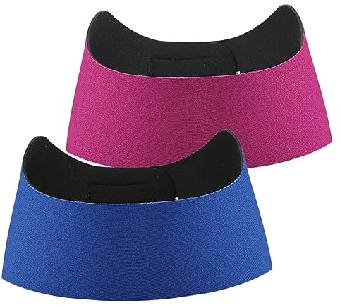 FOMIYES 2pcs Elastic Swim Headbands for Women Boys and Girls Ear Covers Neoprene Material Comfortable and Skid-Resistant