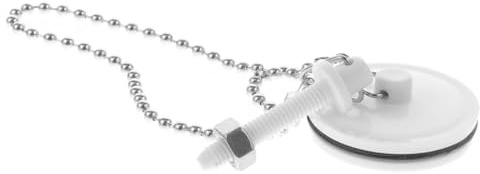 FUTUREORYY Cadena para Tapón De Bañera De Acero Inoxidable Tapón De Sellado para Desagüe De Bañera Tapa De Desagüe con Cadena para Fregadero