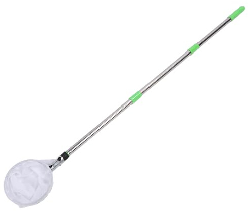 Riuulity Herramienta Recolector de Frutas de Acero Inoxidable, Poste Largo Extensible con Recogedor de Frutas, Adecuado para Manzanas, Mangos y Naranjas