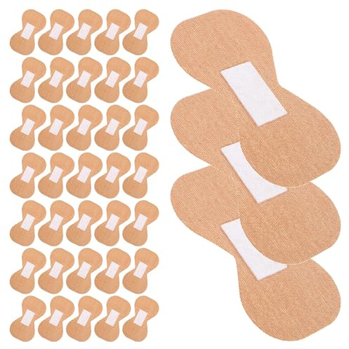 CHILDWEET Flexible Fabric Bandages 50pcs Butterfly Figure-8 Fingertip Big Toe Bandages Breathable Stretch Conforming Plasters for Wound Protection and First Aid Use