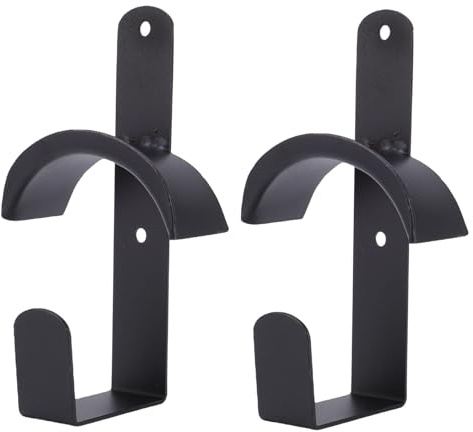 Fabater 2PCS Horse Bridle Rack, Metal Wall Mount Saddle Bracket with Hook and Screws for Horse Barn Tack Room Stall Storage Supplies, Bridle Holder Wall Mount Saddle Rack